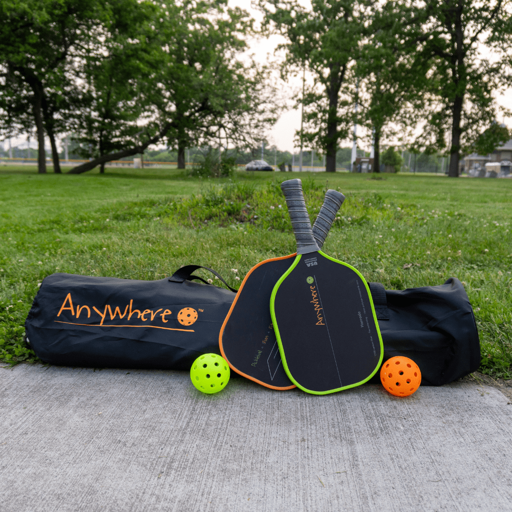 Pickleball Net and Paddle Set